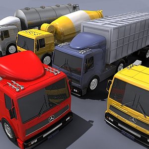3d truck hd model