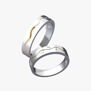 Wedding ring 73 3D model