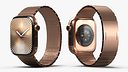 Apple Smartwatch 10 Gold Titanium Display On