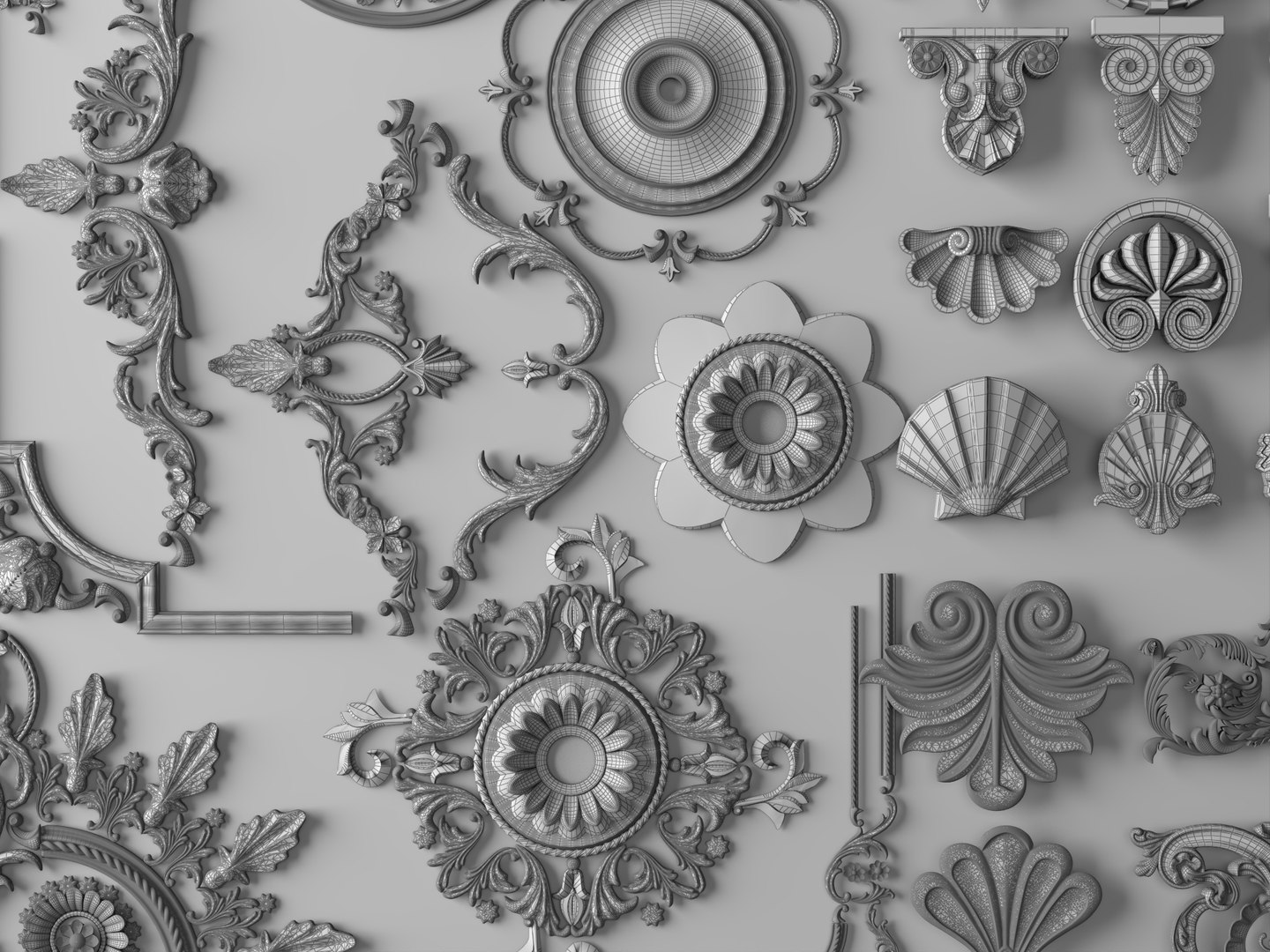 Ornate Classical White Plaster Ornaments Collection 3D Model 3D https://p.turbosquid.com/ts-thumb/Fy/X2Bgi4/fP/wire_001/jpg/1781665216/1920x1080/fit_q87/0e8e990b24e67b8ba285a5fa0d5a2c0283506523/wire_001.jpg