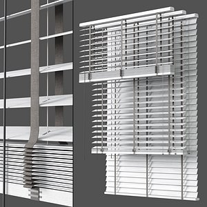 Wooden blinds Set 27 3D model