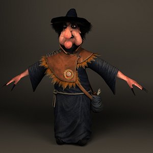 3d fantasy witch model