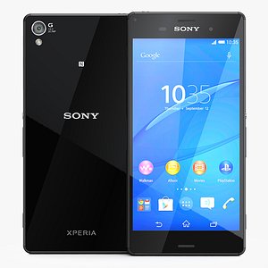 sony xperia z3 phone 3d model