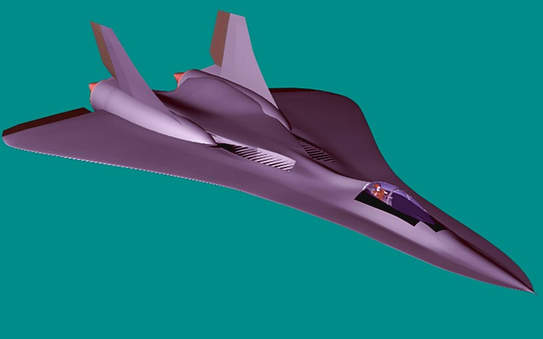 3d Model Xp-fb Spade Interceptor