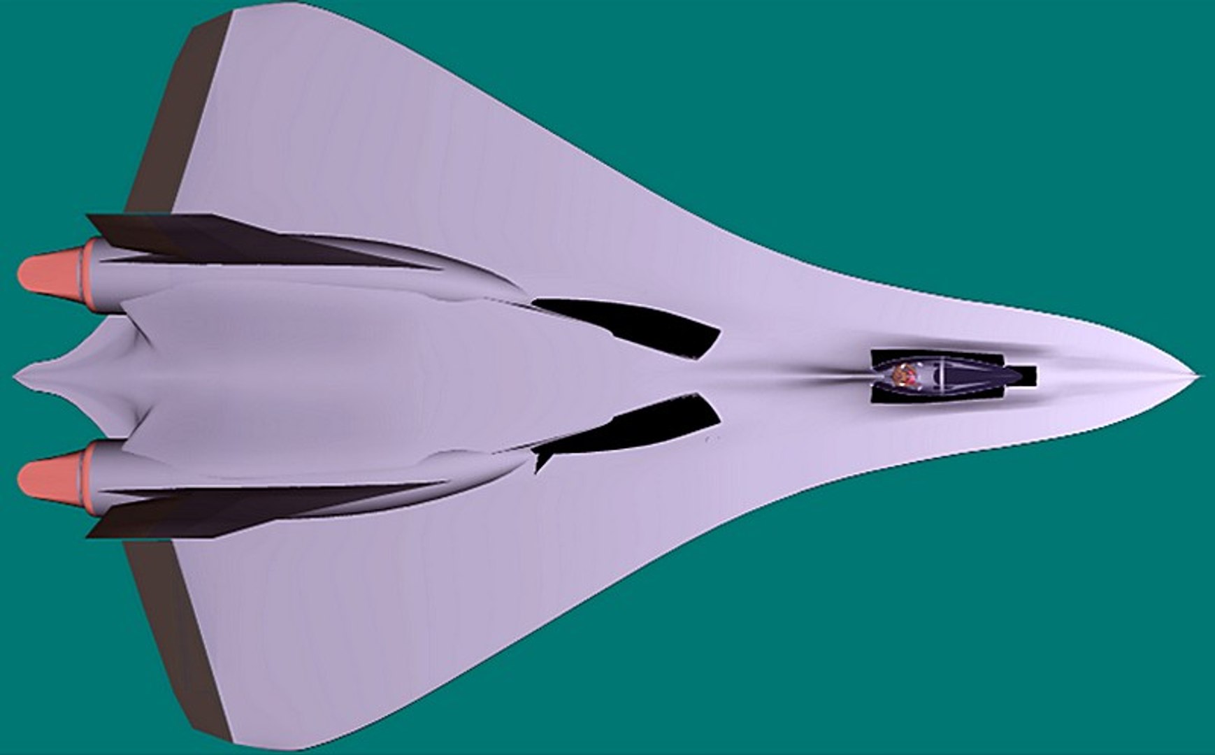 3d Model Xp-fb Spade Interceptor