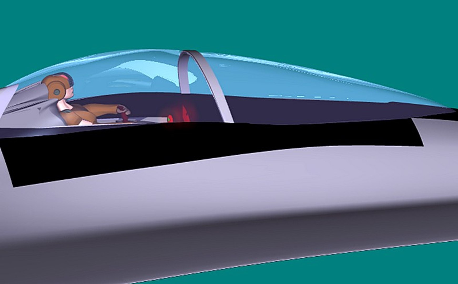 3d Model Xp-fb Spade Interceptor