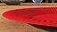 Plato de papel rojo