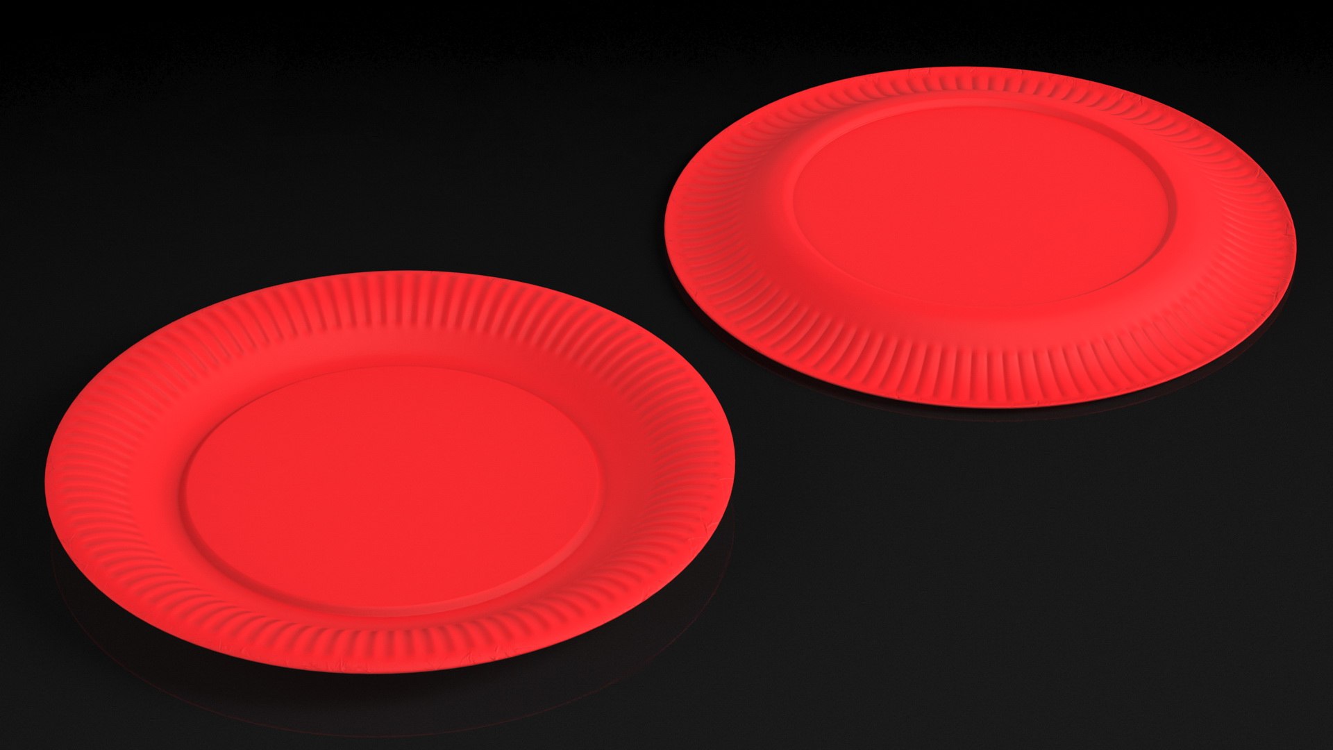 3D Red Paper Plate TurboSquid 2051757