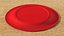 Plato de papel rojo