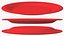 Plato de papel rojo