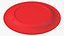 Plato de papel rojo