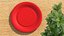 Plato de papel rojo