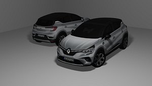3D 2022 Renault Captur model