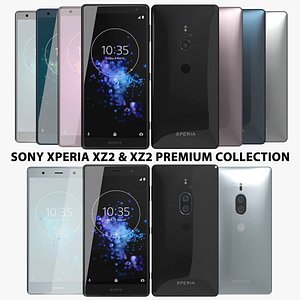 realistic sony xperia xz2 3D model