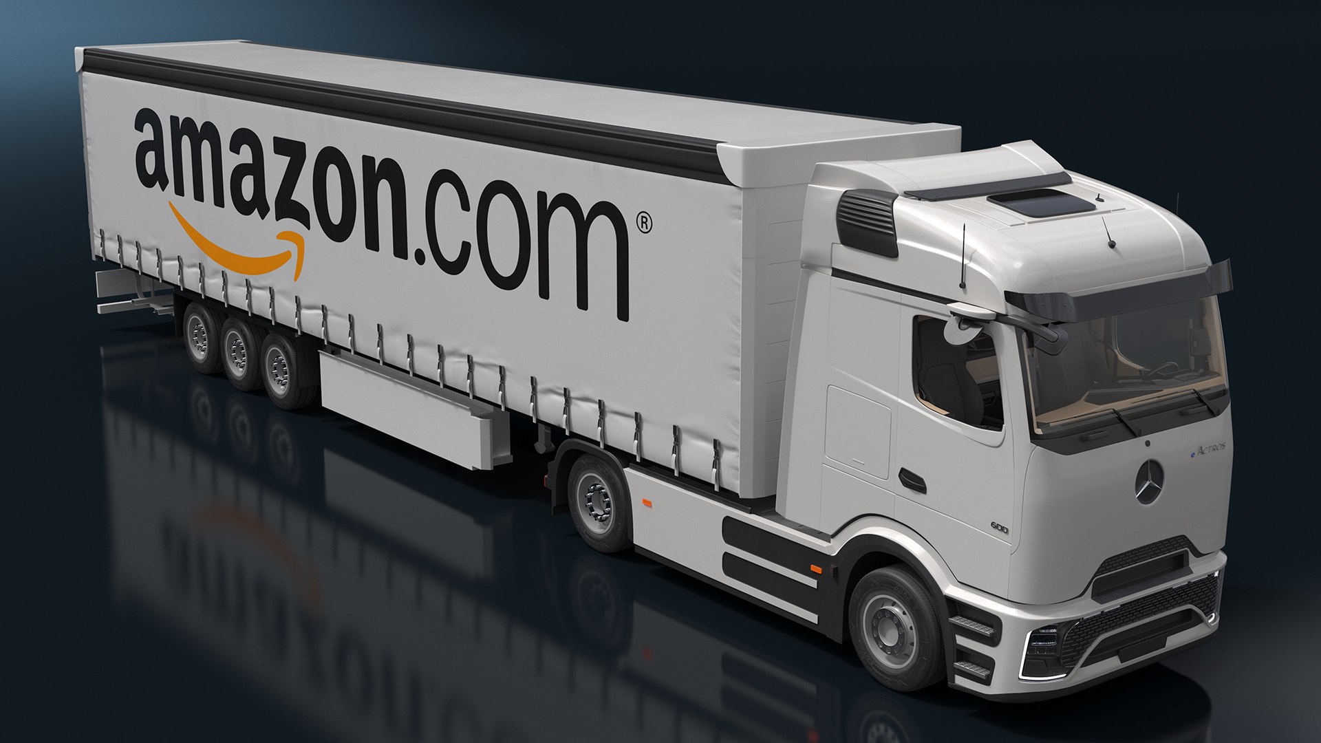 3D Mercedes Electric Truck with Amazon Trailer model https://p.turbosquid.com/ts-thumb/Fy/zQPqEN/3p/mercedes_electric_truck_with_amazon_trailer_008/jpg/1750399668/1920x1080/fit_q87/2a267970d04b569b17562ef6c319930c69f205ff/mercedes_electric_truck_with_amazon_trailer_008.jpg