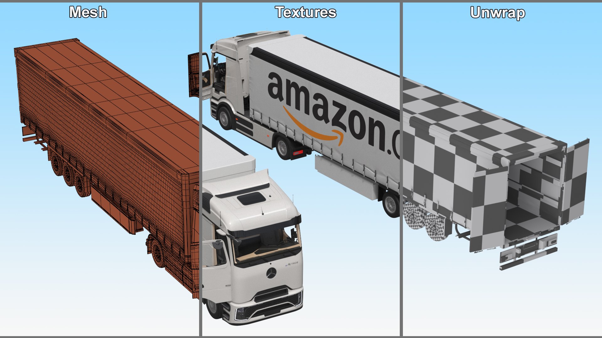 3D Mercedes Electric Truck with Amazon Trailer model https://p.turbosquid.com/ts-thumb/Fy/zQPqEN/GT/mercedes_electric_truck_with_amazon_trailer_021/jpg/1750399709/1920x1080/fit_q87/5bd0cdffa8e577aabe0055884ef83a41e43c235e/mercedes_electric_truck_with_amazon_trailer_021.jpg