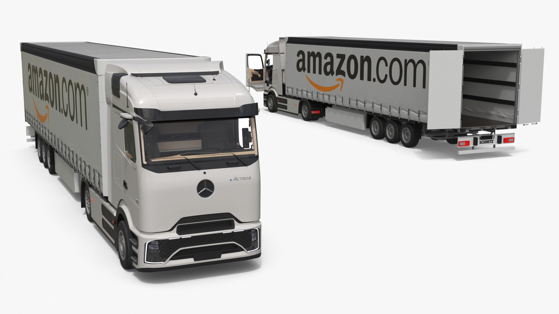 3D Mercedes Electric Truck with Amazon Trailer model https://p.turbosquid.com/ts-thumb/Fy/zQPqEN/Zr/mercedes_electric_truck_with_amazon_trailer_020/jpg/1750399705/1920x1080/fit_q87/abea643f21048de07f8eb2587b755fd8a078671b/mercedes_electric_truck_with_amazon_trailer_020.jpg