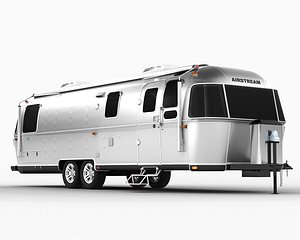 3D Classic Travel Living Trailer 30RB Airstream model