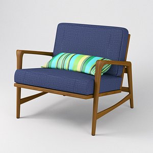 3D teak armchair danish style