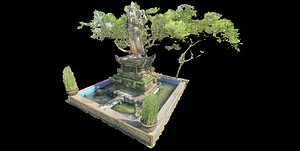3d model of shrine frangipani