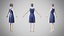 Kleid 36 Mitternachtsblauer Samt mit Design