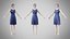 Kleid 36 Mitternachtsblauer Samt mit Design