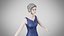 Kleid 36 Mitternachtsblauer Samt mit Design