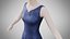 Kleid 36 Mitternachtsblauer Samt mit Design