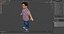 Dwarf Man Wearing Casual Clothes A-pose