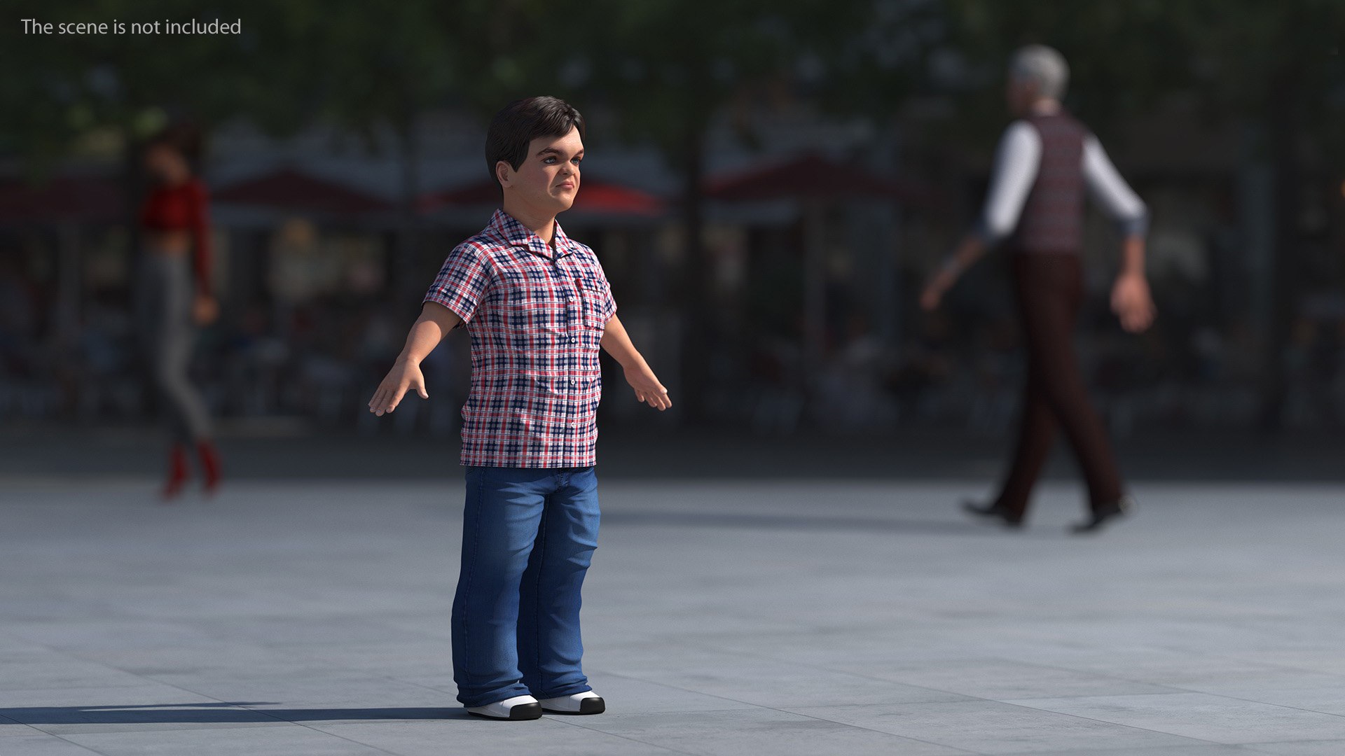 3D Dwarf Man Wearing Casual Clothes A-pose Model - TurboSquid 2213160