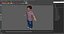 Dwarf Man Wearing Casual Clothes A-pose