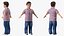 Dwarf Man Wearing Casual Clothes A-pose