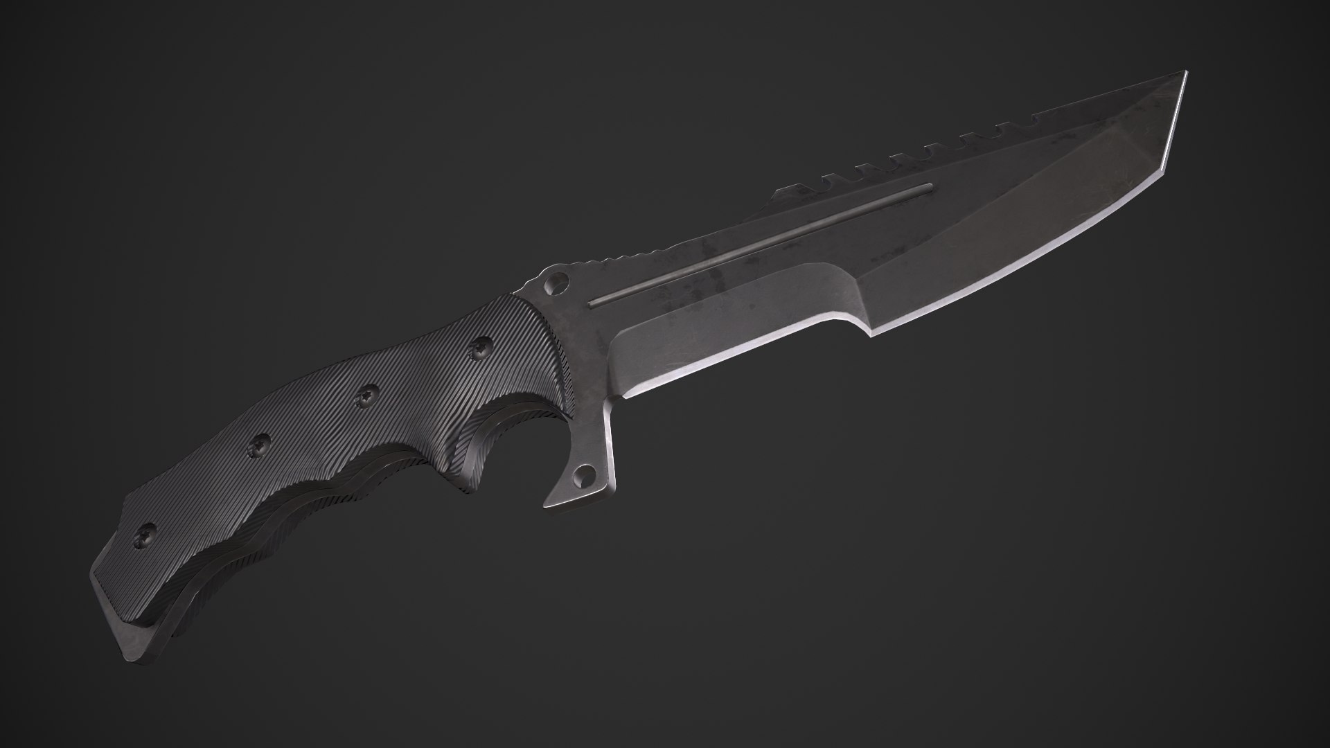 Huntsman Tactical Knife 3D model https://p.turbosquid.com/ts-thumb/Fz/8wJ53G/CZ/huntsman_tactical_knife_005/png/1681017141/1920x1080/fit_q87/c22569fef2abee22f2668c8c34cbe98a2cf86d28/huntsman_tactical_knife_005.jpg