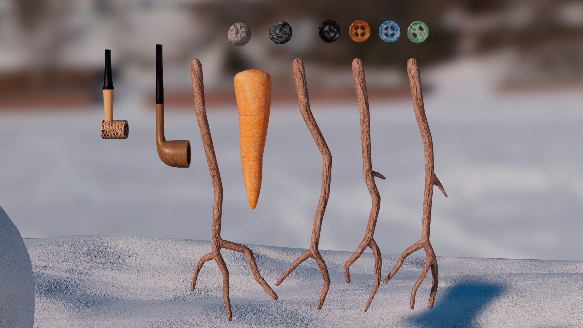 Snowman Kit 3D model https://p.turbosquid.com/ts-thumb/Fz/C5eZ87/mM/snowman_10001/png/1698552217/1920x1080/fit_q87/f3c137d4af38154bc004a2b7a0592b0cba8a0fbc/snowman_10001.jpg