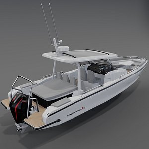 Axopar 29 Sun Top 3D Rendering PBR 3D