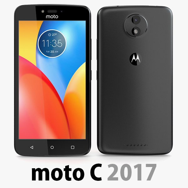 Motorola Moto C 2017 Preto Modelo 3D - TurboSquid 1172394