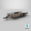 3D BigTex 14PI Utility Trailer 3D Model model