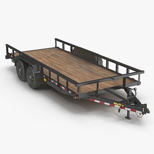 BigTex 14PI Utility Trailer 3D Model