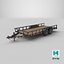 3D BigTex 14PI Utility Trailer 3D Model model