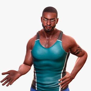 3D model SPORT BLACK MAN