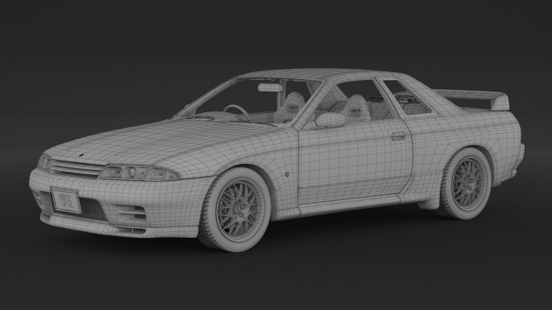 3D Nissan Skyline GT-R R32 V-spec II Model - TurboSquid 1824778