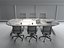 Modern Conference Room Table and Chairs Office Set