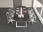 Modern Conference Room Table and Chairs Office Set