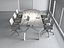 Modern Conference Room Table and Chairs Office Set
