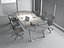 Modern Conference Room Table and Chairs Office Set
