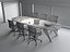 Modern Conference Room Table and Chairs Office Set