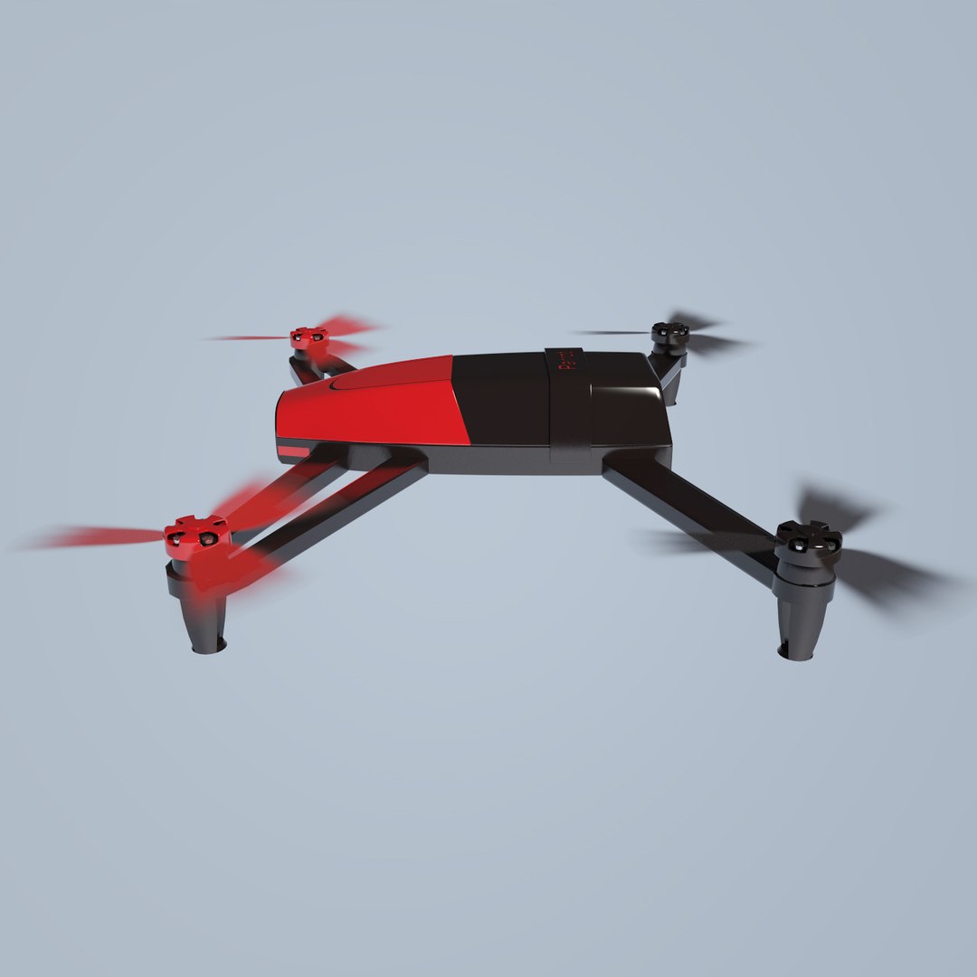 parrot bebop drone 3d model