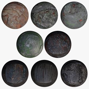 3D 8 Wooden Surface set