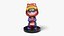 Naruto Frog Figurine Textured 3D Model Preview