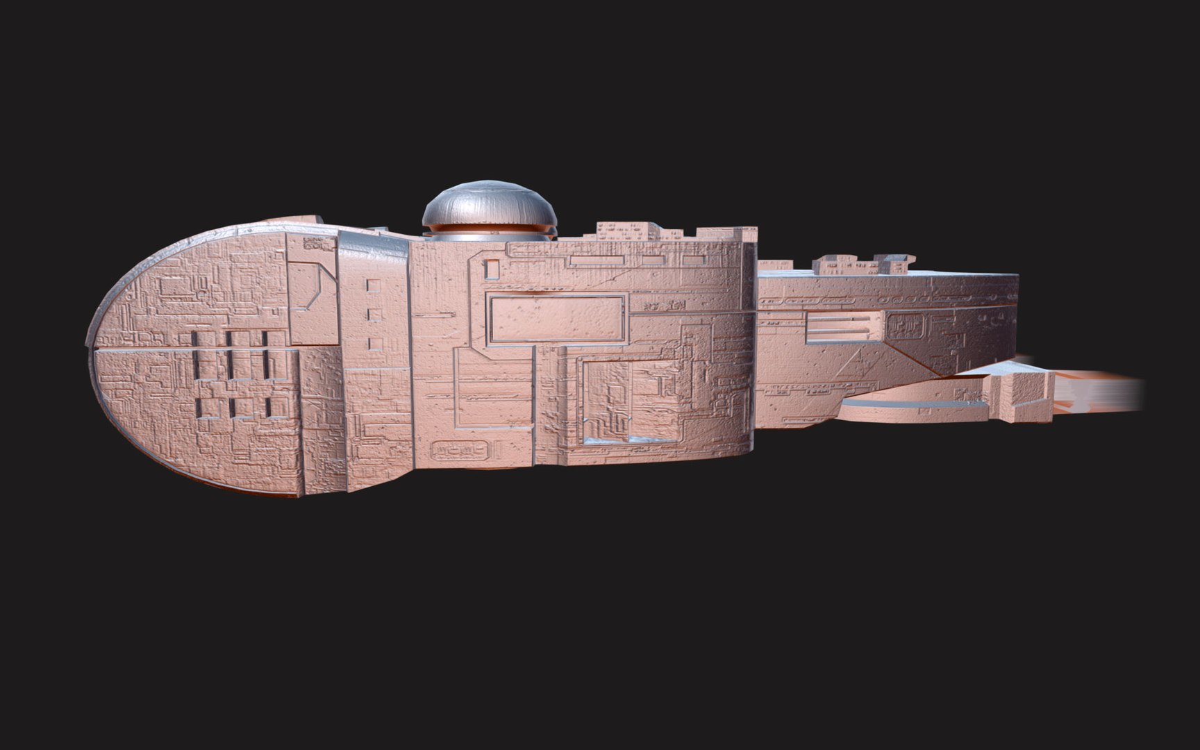 Max Mecha Battleship Spacecraft